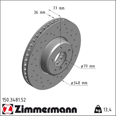 150.3481.52 Bremsscheibe SPORT Z