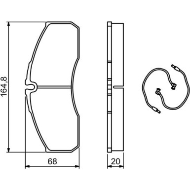 0 986 494 273 Bremsbelagsatz, Scheibenbremse