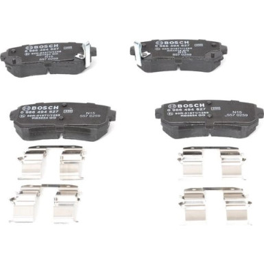 0 986 494 627 Bremsbelagsatz, Scheibenbremse