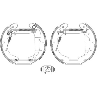 Hella | Bremsbackensatz | 8DB 355 022-671