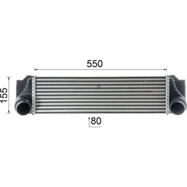 Mahle | Ladeluftkühler | CI 184 000P