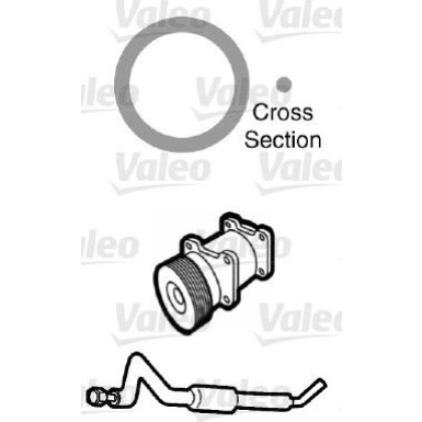 Valeo | Dichtung, Kühlmittelrohrleitung | 509758