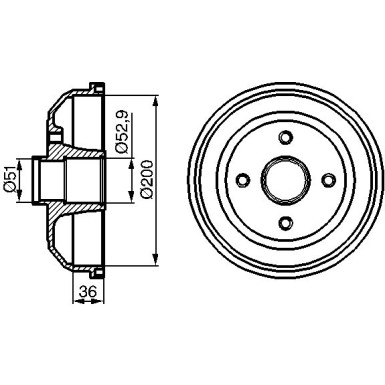 BOSCH Bremstrommel 0 986 477 134 BOSCH Bremstrommel 0 986 477 134
