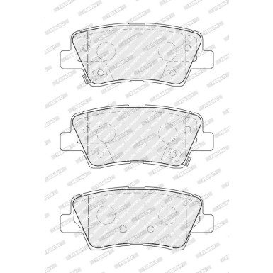 Ferodo Bremsbelagsatz, Scheibenbremse PREMIER ECO FRICTION FDB5041