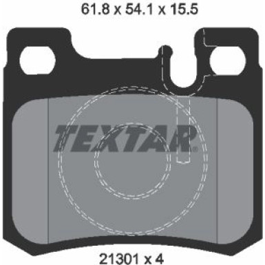 Textar Bremsbelagsatz, Scheibenbremse Q+ 2130103