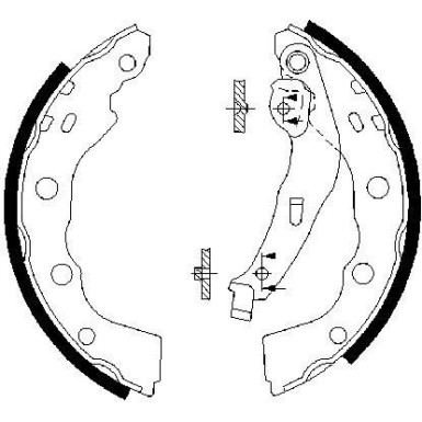 0 986 487 577 Bremsbackensatz