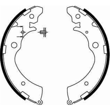 GS8559 Bremsbackensatz