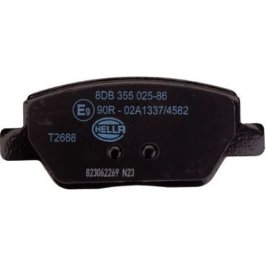 Hella | Bremsbelagsatz, Scheibenbremse | 8DB 355 025-861