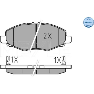 025 245 2316/W Bremsbelagsatz, Scheibenbremse MEYLE-ORIGINAL: True to OE.