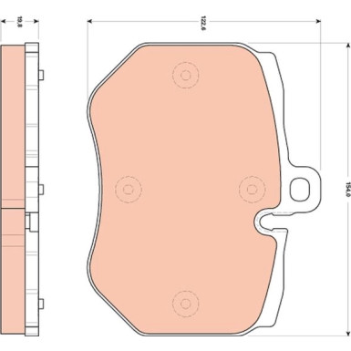 GDB1848 Bremsbelagsatz, Scheibenbremse