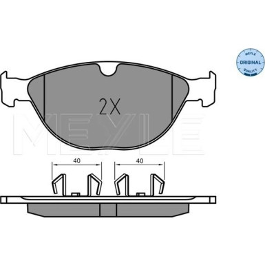 025 238 9518 Bremsbelagsatz, Scheibenbremse MEYLE-ORIGINAL: True to OE.