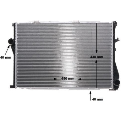 CR 295 000S Kühler, Motorkühlung BEHR