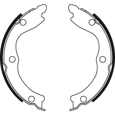 GS8710 Bremsbackensatz, Feststellbremse