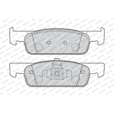 FDB4615 Bremsbelagsatz, Scheibenbremse PREMIER ECO FRICTION