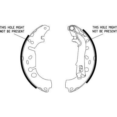 8DB 355 002-971 Bremsbackensatz