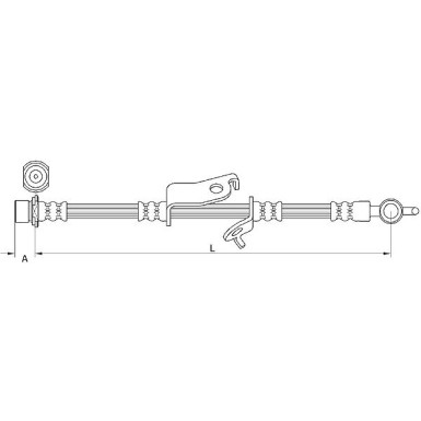 Metzger | Bremsschlauch | 4110972