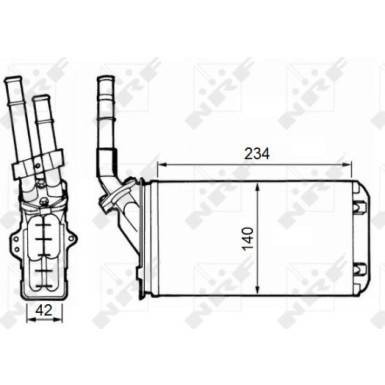 58643 Wärmetauscher, Innenraumheizung