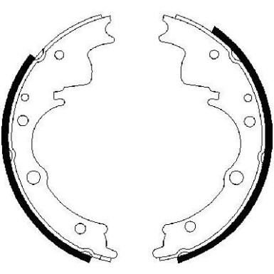 BOSCH | Bremsbackensatz | 0 986 487 287