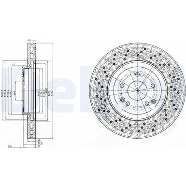 Delphi | Bremsscheibe | BG3985C