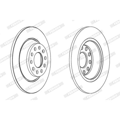 Ferodo | Bremsscheibe | DDF1307C