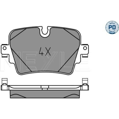 025 257 4217/PD Bremsbelagsatz, Scheibenbremse MEYLE-PD: Advanced performance and design.