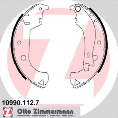 Zimmermann Bremsbackensatz 10990.112.7