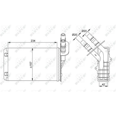 53382 Wärmetauscher, Innenraumheizung