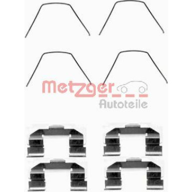 109-1607 Zubehörsatz, Scheibenbremsbelag