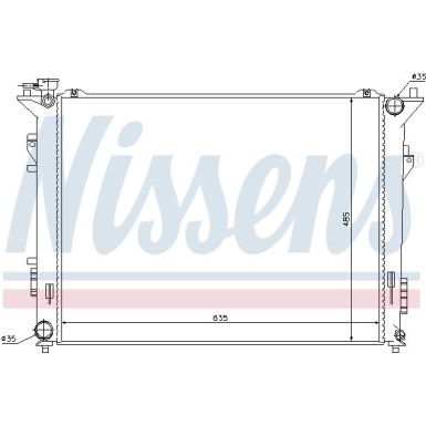 Nissens | Kühler, Motorkühlung | 66998