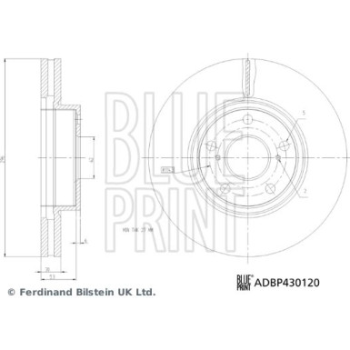 Blue Print | Bremsscheibe | ADBP430120