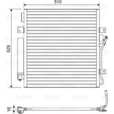 814163 Kondensator, Klimaanlage