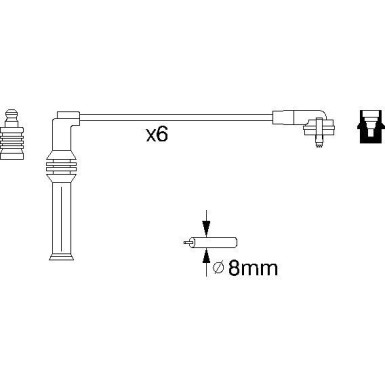 BOSCH | Zündleitungssatz | 0 986 356 870