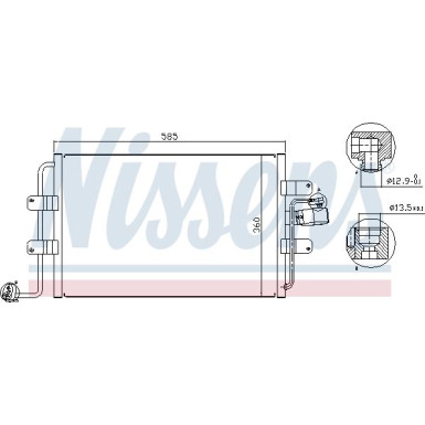 Nissens | Kondensator, Klimaanlage | 94522