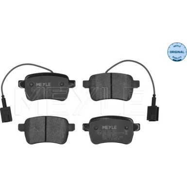 025 251 5617 Bremsbelagsatz, Scheibenbremse MEYLE-ORIGINAL: True to OE.