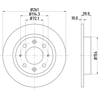 Hella | Bremsscheibe | 8DD 355 107-371