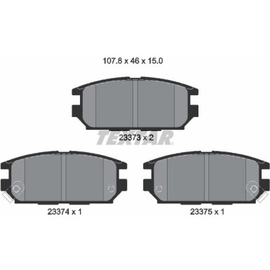 2337301 Bremsbelagsatz, Scheibenbremse