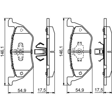 0 986 494 683 Bremsbelagsatz, Scheibenbremse 0 986 494 683 Bremsbelagsatz, Scheibenbremse