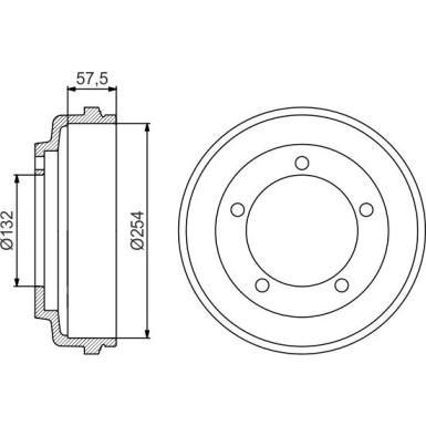 0 986 477 204 Bremstrommel