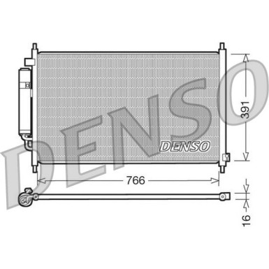 Denso | Kondensator, Klimaanlage | DCN40005