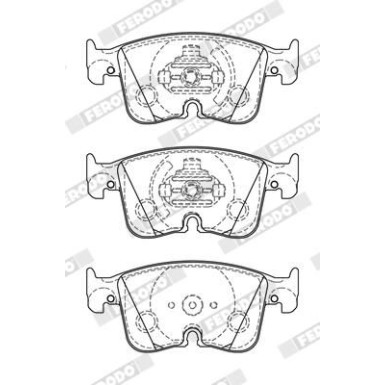 Ferodo | Bremsbelagsatz, Scheibenbremse | FDB5349 Ferodo | Bremsbelagsatz, Scheibenbremse | FDB5349