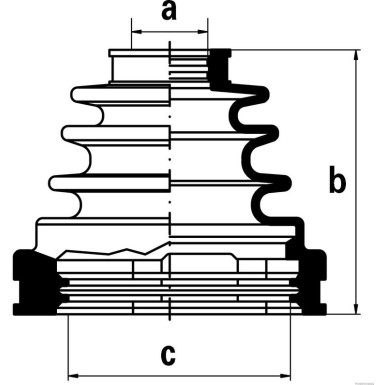 J2882006 Faltenbalgsatz, Antriebswelle