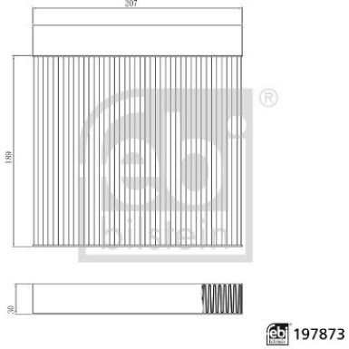 febi bilstein | Filter, Innenraumluft | 197873