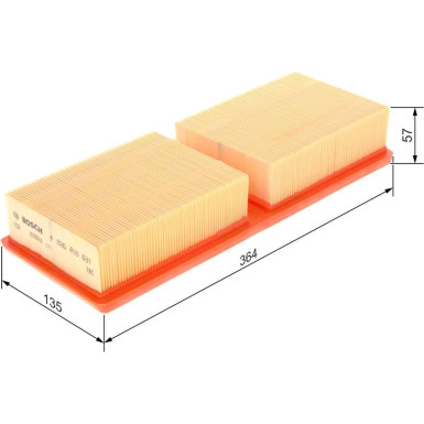 BOSCH F 026 400 631 Luftfilter