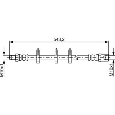 BOSCH | Bremsschlauch | 1 987 481 848