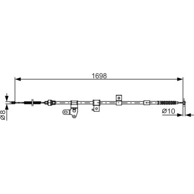 1 987 482 346 Seilzug, Feststellbremse 1 987 482 346 Seilzug, Feststellbremse