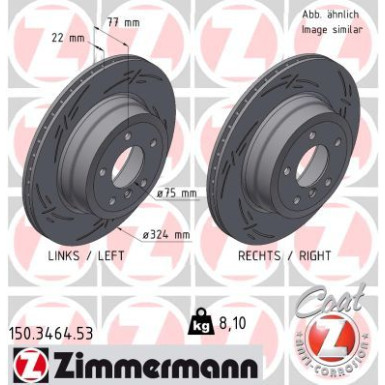 Zimmermann | Bremsscheibe | 150.3464.53