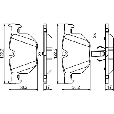 0 986 494 862 Bremsbelagsatz, Scheibenbremse