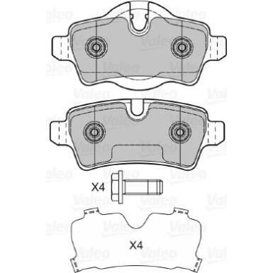 601041 Bremsbelagsatz, Scheibenbremse