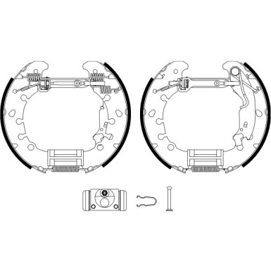Hella | Bremsbackensatz | 8DB 355 022-971
