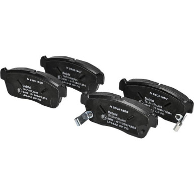 Delphi | Bremsbelagsatz, Scheibenbremse | LP1442